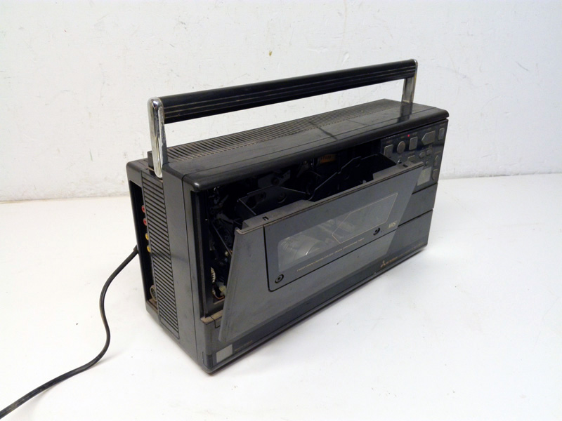 video cassette recorder vhs mitsubishi plastico func 21.5-27x39x24 1u